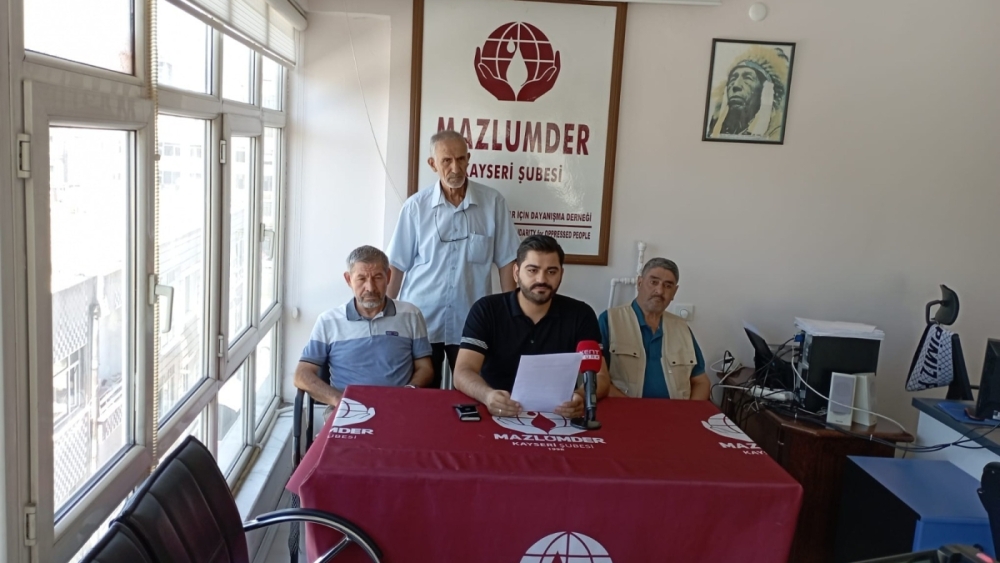 MAZLUMDER’den Kayseri Valiliği ve İçişleri Bakanlığı’na çağrı